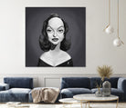 Bette Davis by Rob Snow on GIANT ART - gray digital painting