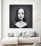 Bette Davis by Rob Snow on GIANT ART - gray digital painting