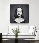 Bette Davis by Rob Snow on GIANT ART - gray digital painting