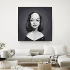 Bette Davis by Rob Snow on GIANT ART - gray digital painting