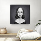 Bette Davis by Rob Snow on GIANT ART - gray digital painting