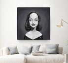 Bette Davis by Rob Snow on GIANT ART - gray digital painting