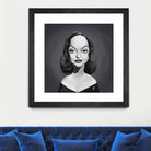 Bette Davis by Rob Snow on GIANT ART - gray digital painting