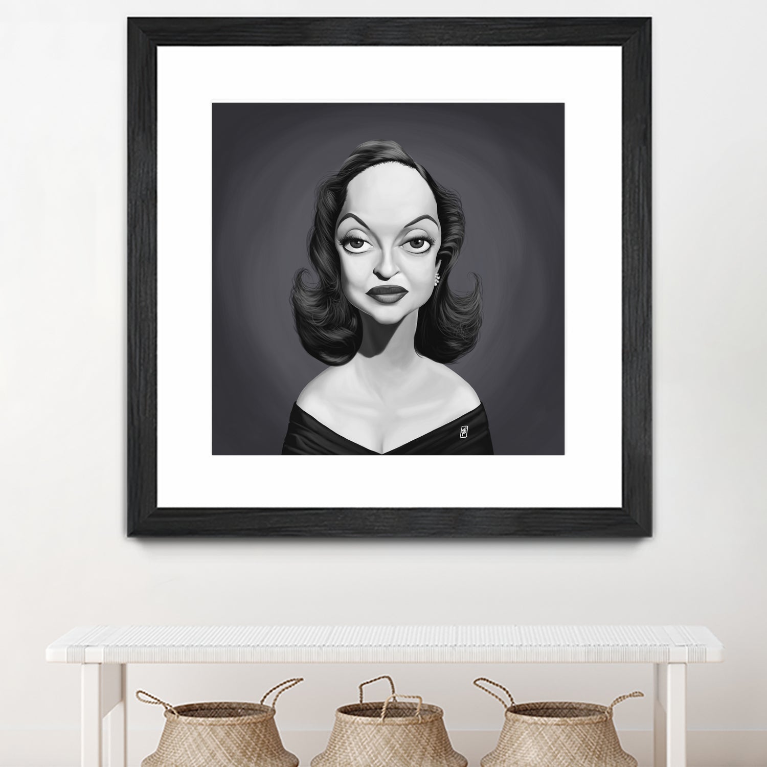 Bette Davis by Rob Snow on GIANT ART - gray digital painting