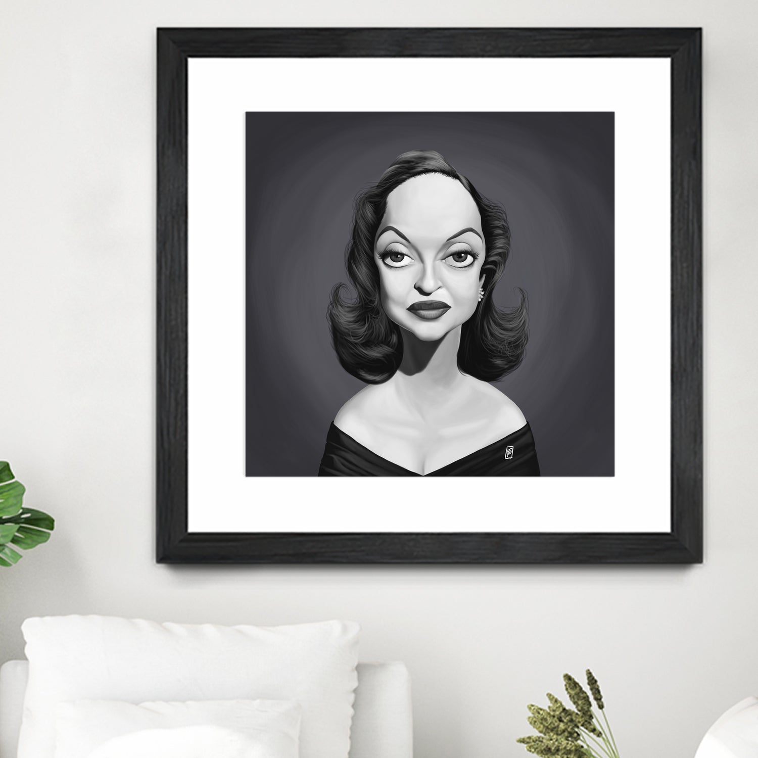 Bette Davis by Rob Snow on GIANT ART - gray digital painting