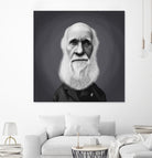 Charles Darwin by Rob Snow on GIANT ART - gray digital painting