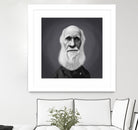 Charles Darwin by Rob Snow on GIANT ART - gray digital painting