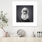 Charles Darwin by Rob Snow on GIANT ART - gray digital painting