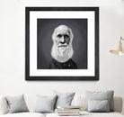 Charles Darwin by Rob Snow on GIANT ART - gray digital painting