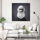 Charles Darwin by Rob Snow on GIANT ART - gray digital painting