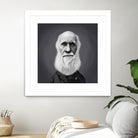 Charles Darwin by Rob Snow on GIANT ART - gray digital painting