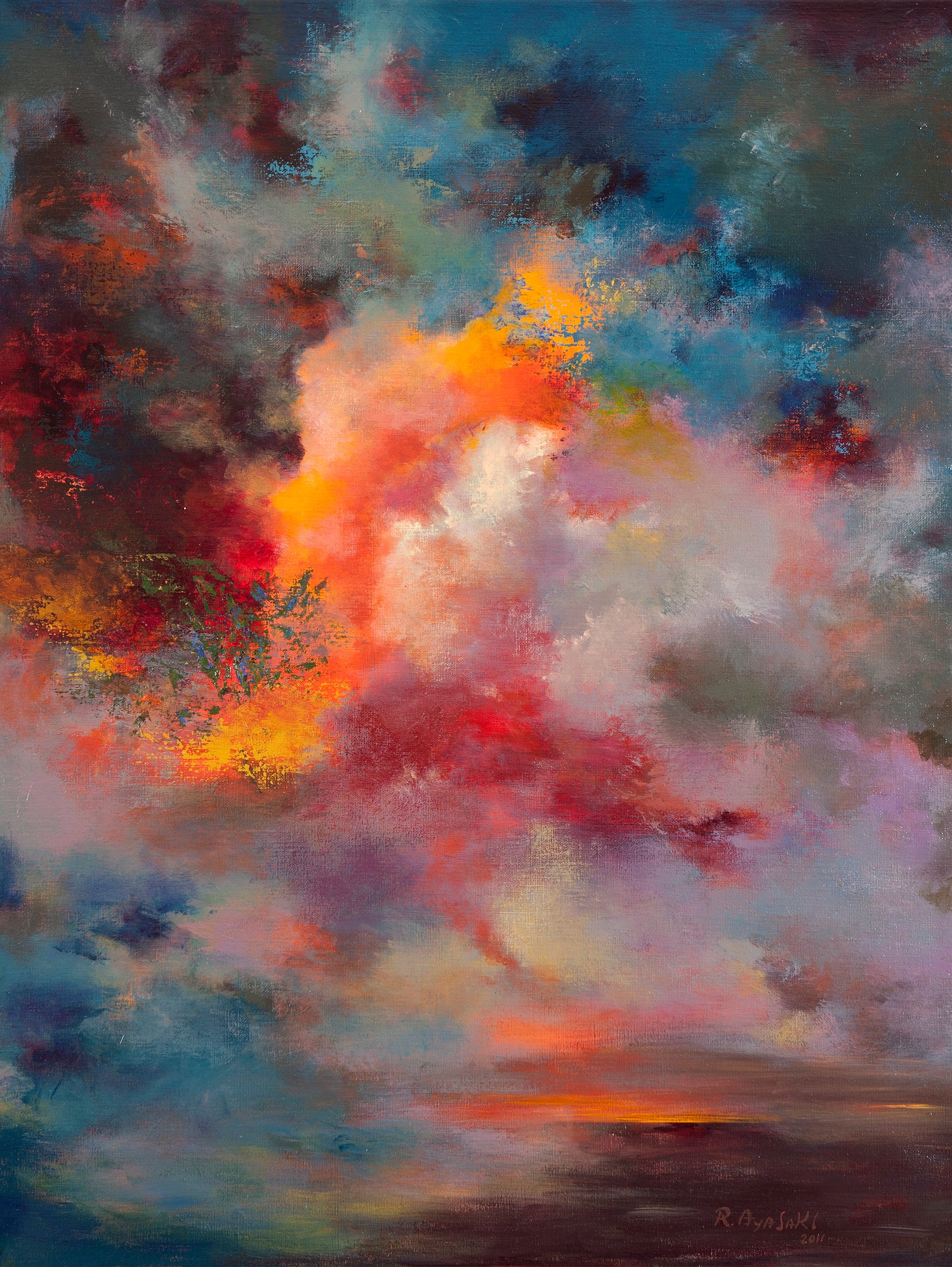 Sunset (#7004) by Rikka Ayasaki on GIANT ART - orange digital painting