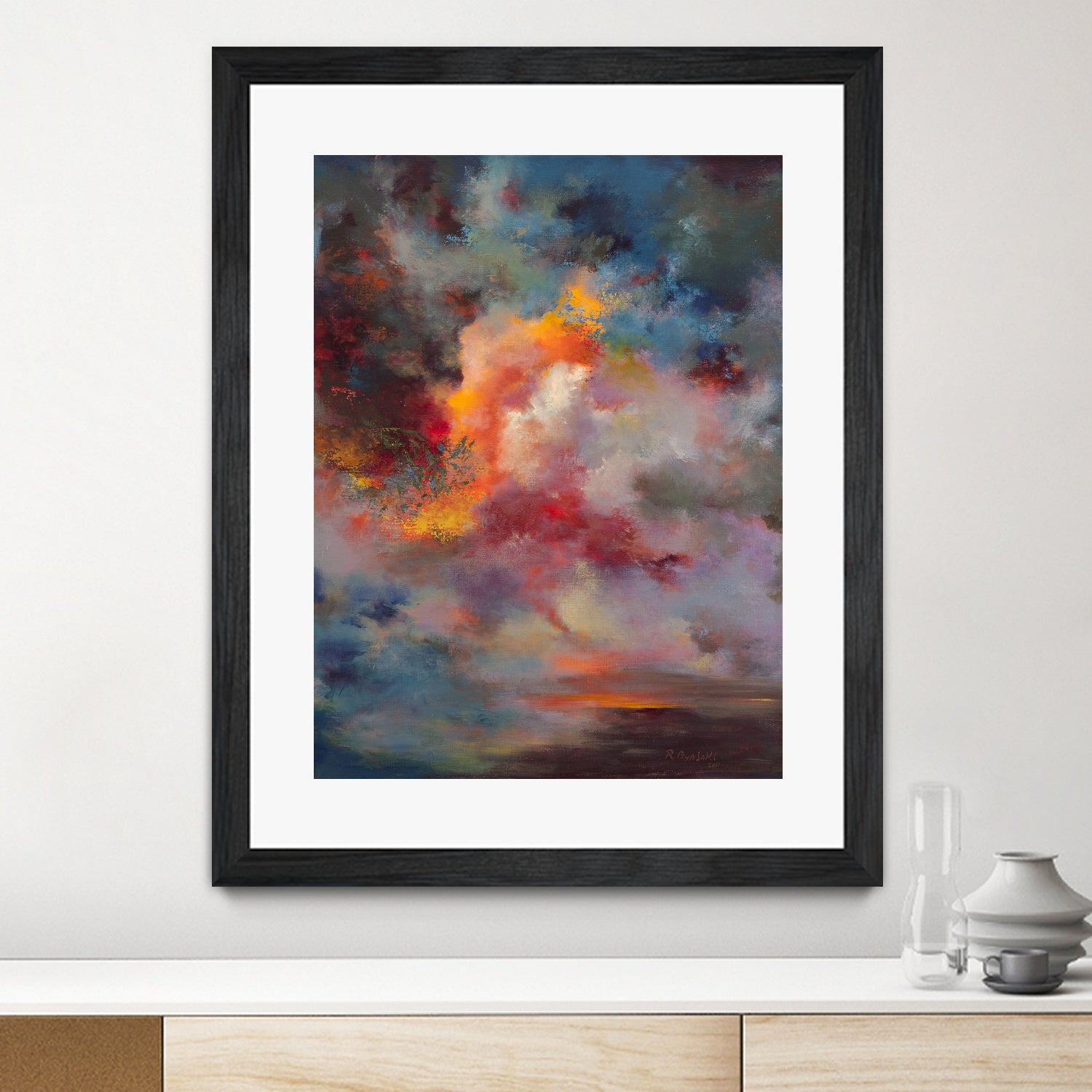 Sunset (#7004) by Rikka Ayasaki on GIANT ART - orange digital painting