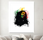 Bob Marley splatter art by sarta . on GIANT ART - white vector illustration