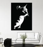 cat silhouette by sarta . on GIANT ART - white vector illustration