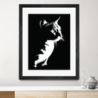 cat silhouette by sarta . on GIANT ART - white vector illustration