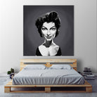 Ava Gardner by Rob Snow on GIANT ART - gray digital painting