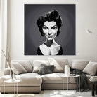 Ava Gardner by Rob Snow on GIANT ART - gray digital painting