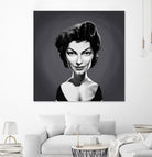 Ava Gardner by Rob Snow on GIANT ART - gray digital painting