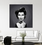 Ava Gardner by Rob Snow on GIANT ART - gray digital painting