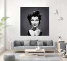 Ava Gardner by Rob Snow on GIANT ART - gray digital painting