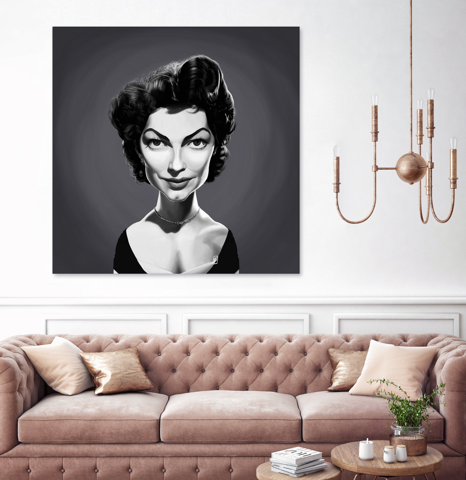 Ava Gardner by Rob Snow on GIANT ART - gray digital painting