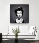 Ava Gardner by Rob Snow on GIANT ART - gray digital painting