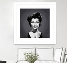 Ava Gardner by Rob Snow on GIANT ART - gray digital painting