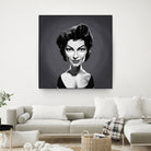 Ava Gardner by Rob Snow on GIANT ART - gray digital painting