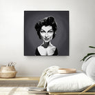 Ava Gardner by Rob Snow on GIANT ART - gray digital painting