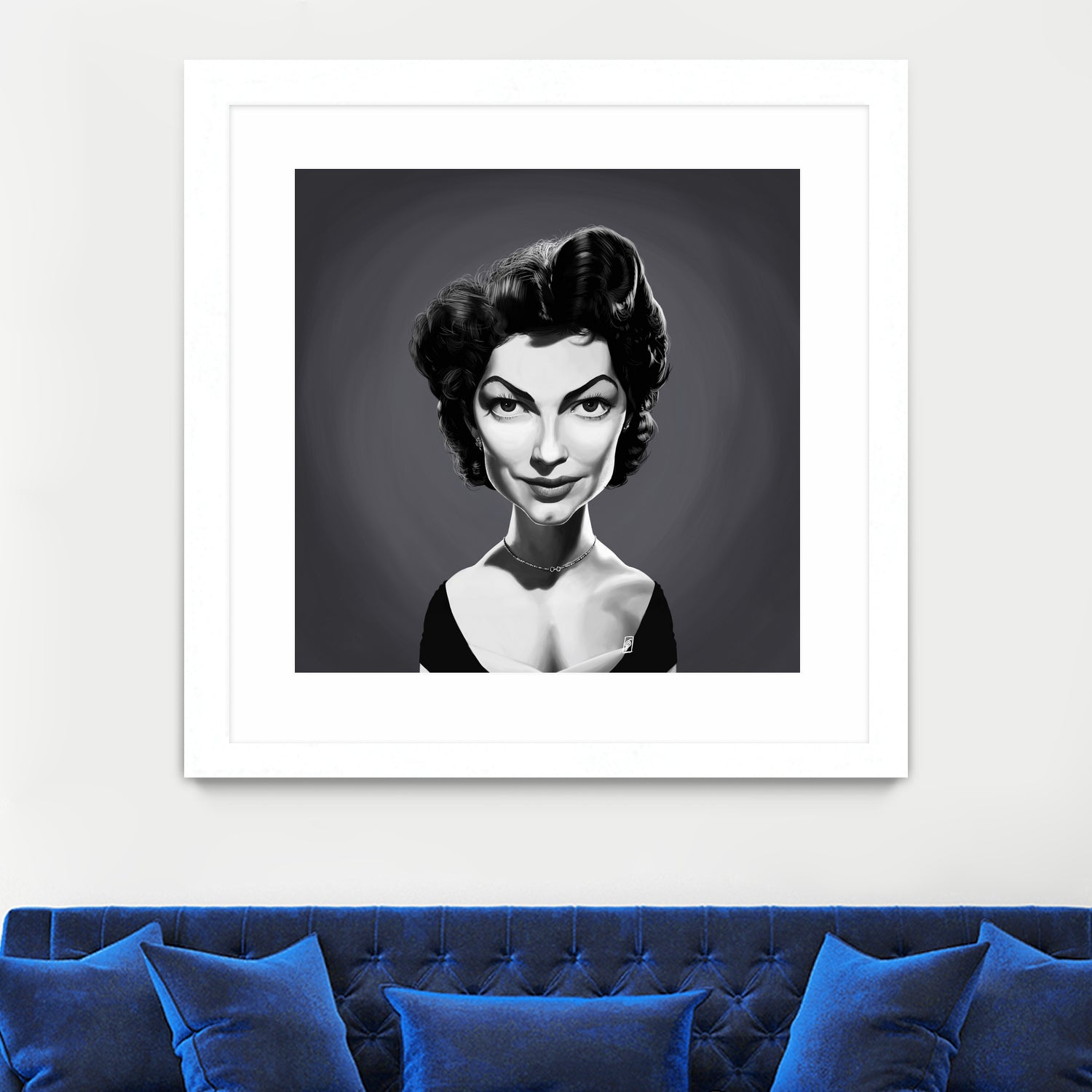 Ava Gardner by Rob Snow on GIANT ART - gray digital painting