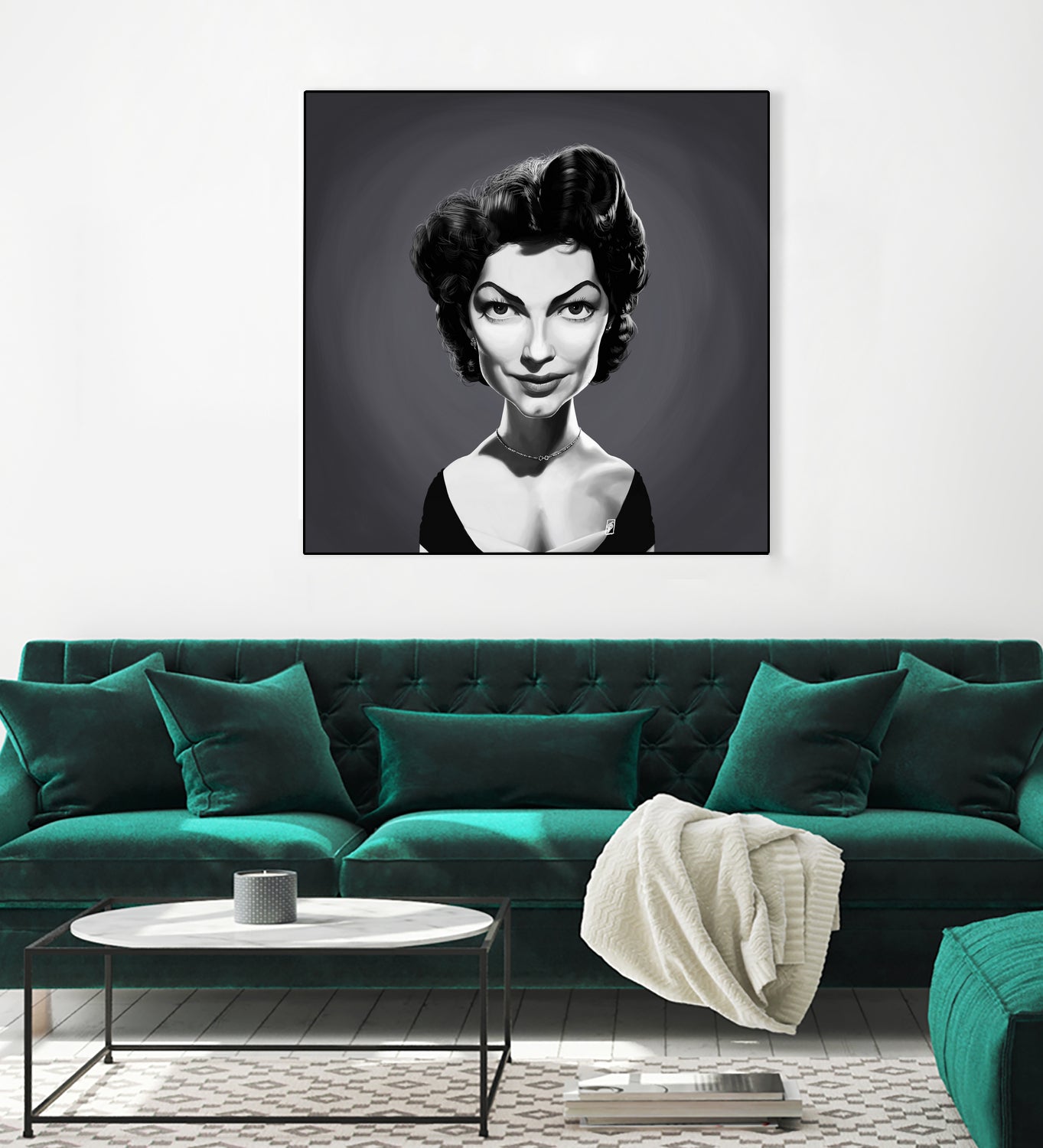 Ava Gardner by Rob Snow on GIANT ART - gray digital painting