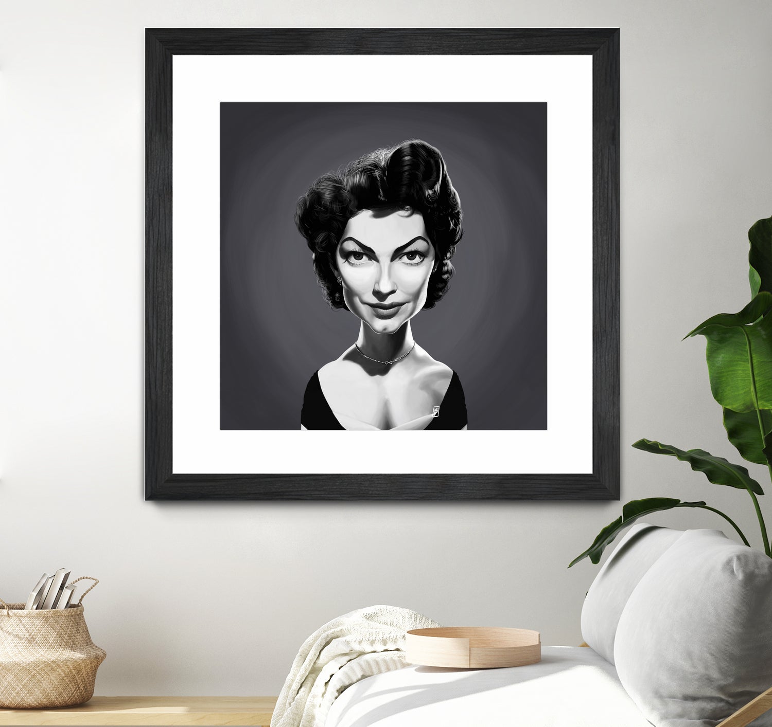 Ava Gardner by Rob Snow on GIANT ART - gray digital painting