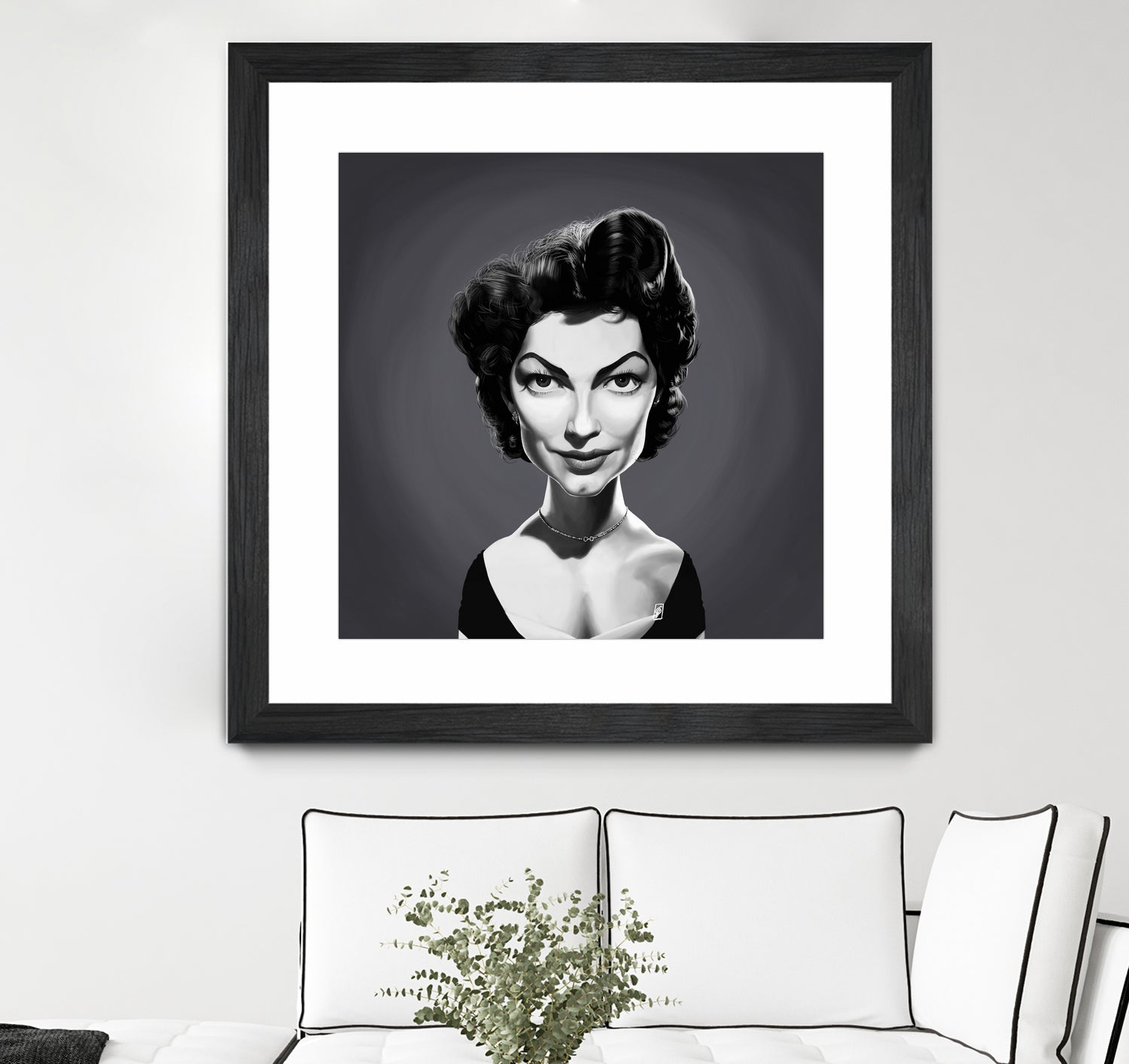 Ava Gardner by Rob Snow on GIANT ART - gray digital painting