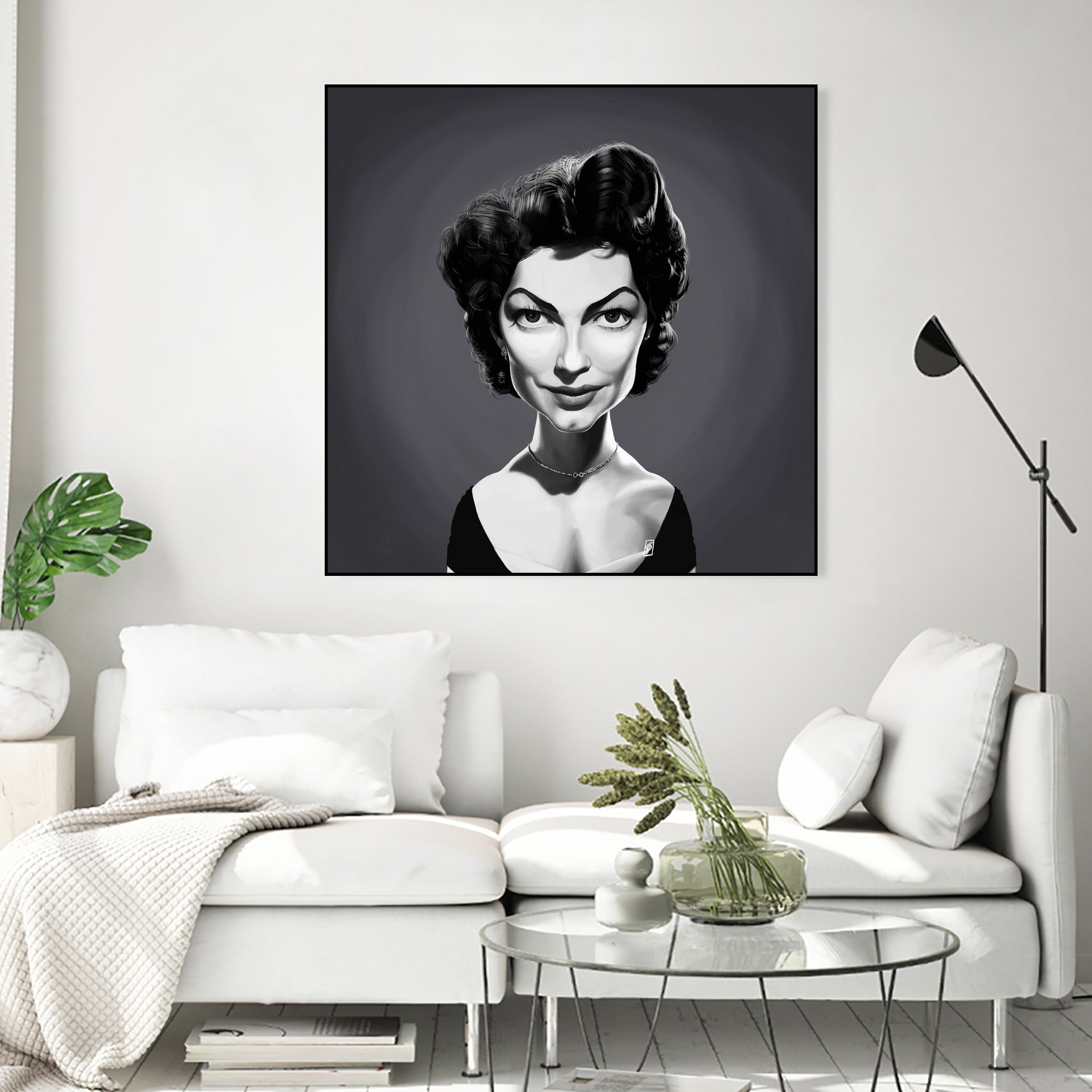 Ava Gardner by Rob Snow on GIANT ART - gray digital painting