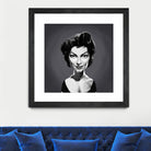 Ava Gardner by Rob Snow on GIANT ART - gray digital painting