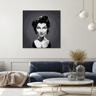 Ava Gardner by Rob Snow on GIANT ART - gray digital painting