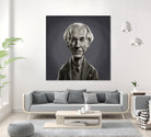 Frank Lloyd Wright by Rob Snow on GIANT ART - gray digital painting