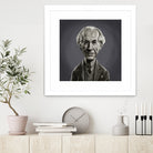 Frank Lloyd Wright by Rob Snow on GIANT ART - gray digital painting