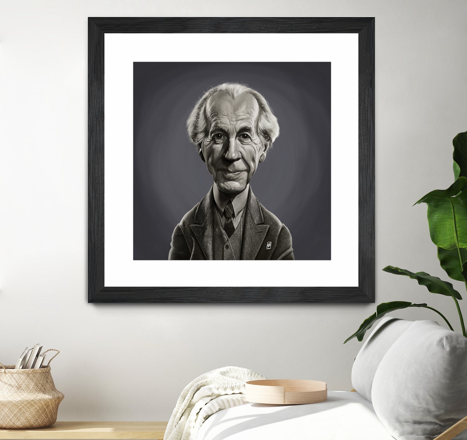 Frank Lloyd Wright by Rob Snow on GIANT ART - gray digital painting