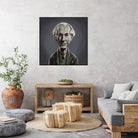 Frank Lloyd Wright by Rob Snow on GIANT ART - gray digital painting