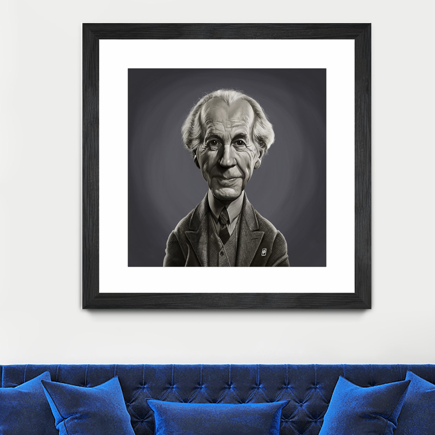 Frank Lloyd Wright by Rob Snow on GIANT ART - gray digital painting