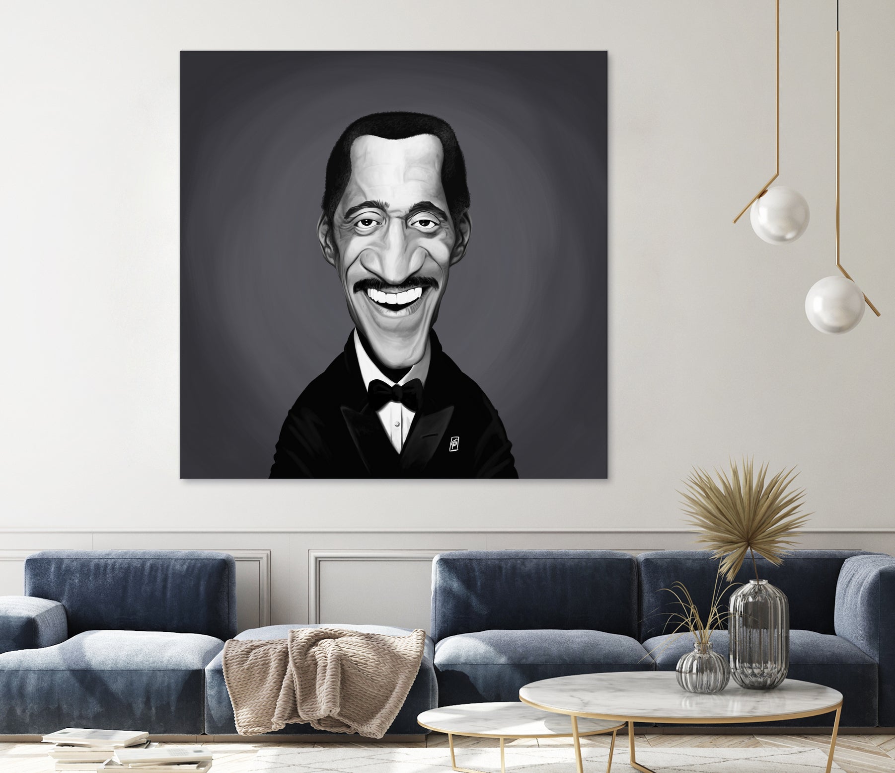 Sammy Davis Jnr by Rob Snow on GIANT ART - gray digital painting