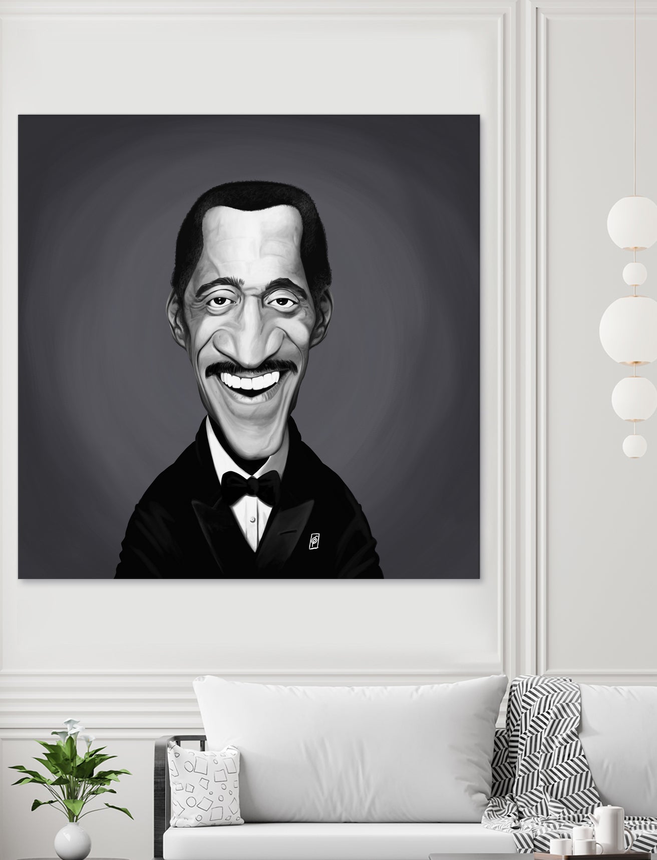 Sammy Davis Jnr by Rob Snow on GIANT ART - gray digital painting