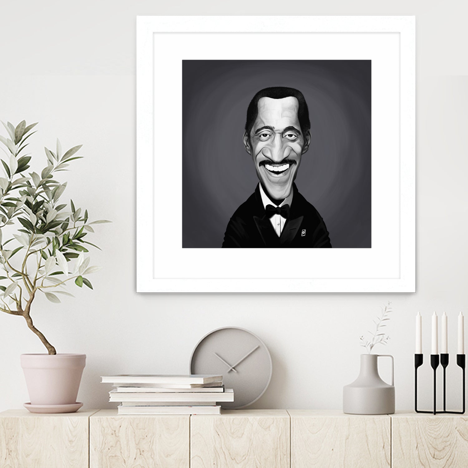 Sammy Davis Jnr by Rob Snow on GIANT ART - gray digital painting