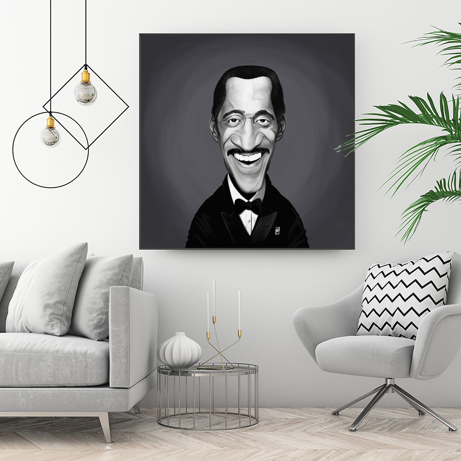 Sammy Davis Jnr by Rob Snow on GIANT ART - gray digital painting