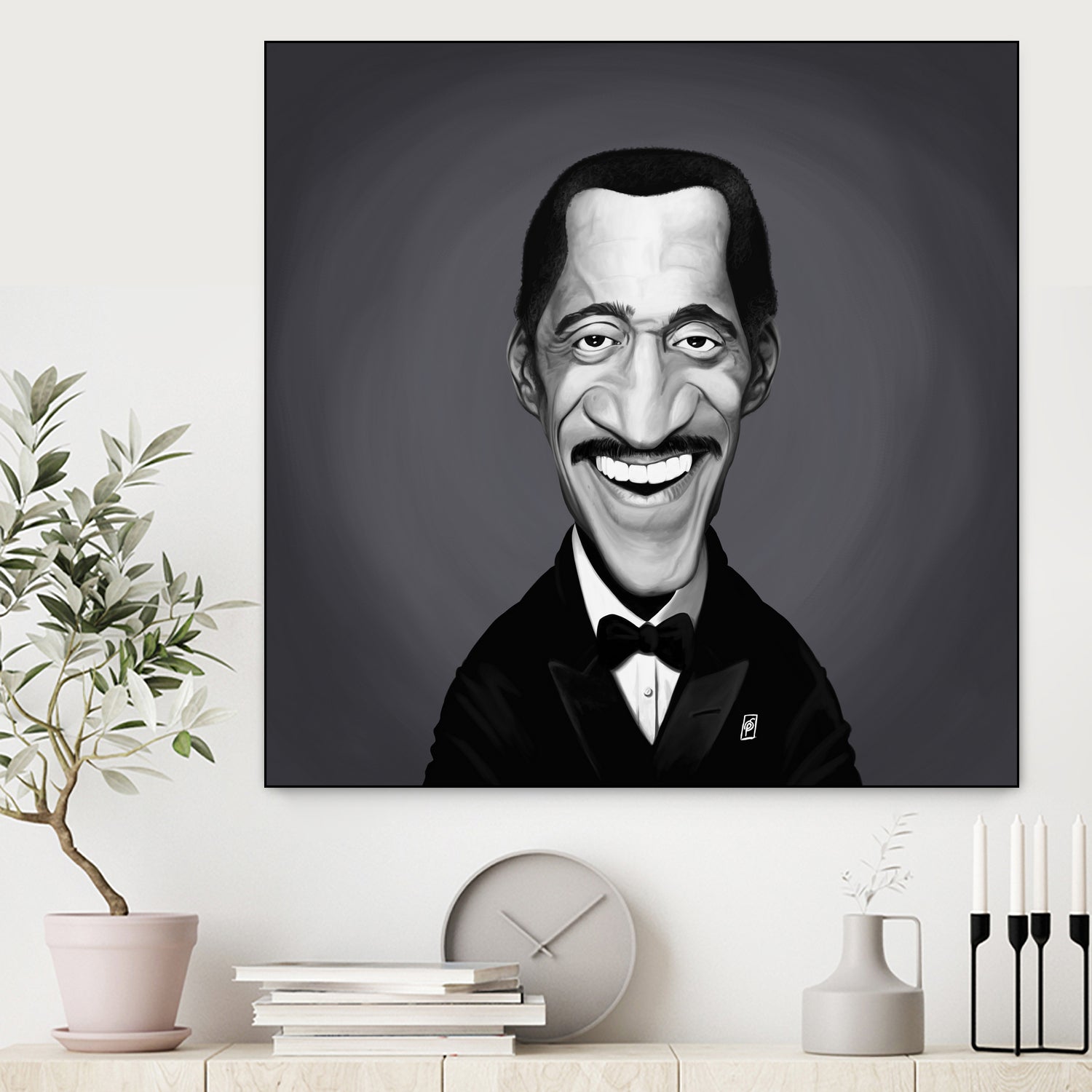 Sammy Davis Jnr by Rob Snow on GIANT ART - gray digital painting