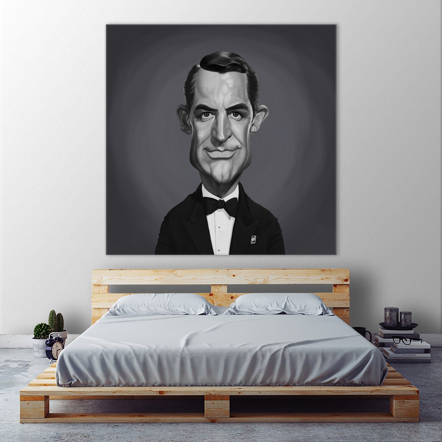 Cary Grant by Rob Snow on GIANT ART - gray digital painting