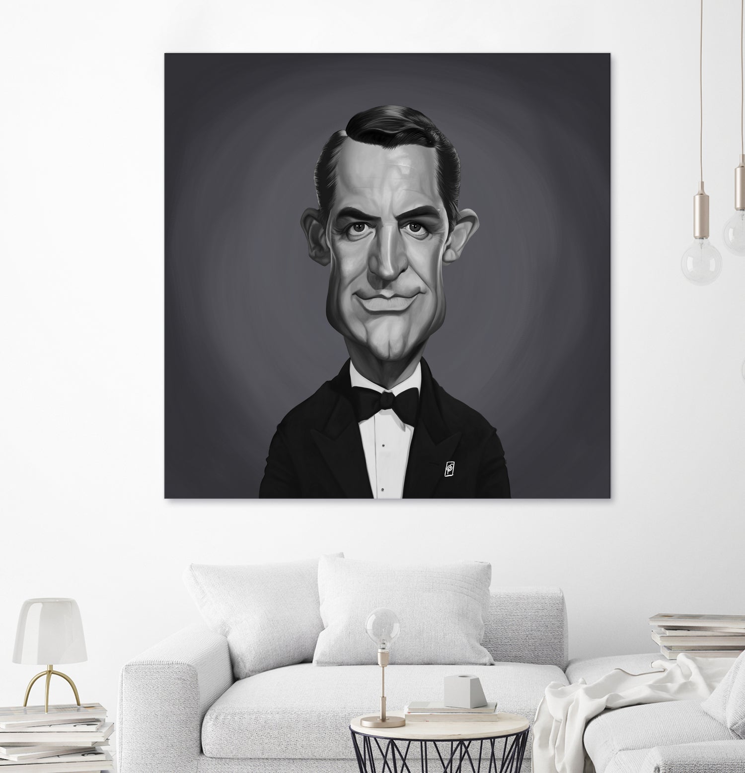 Cary Grant by Rob Snow on GIANT ART - gray digital painting