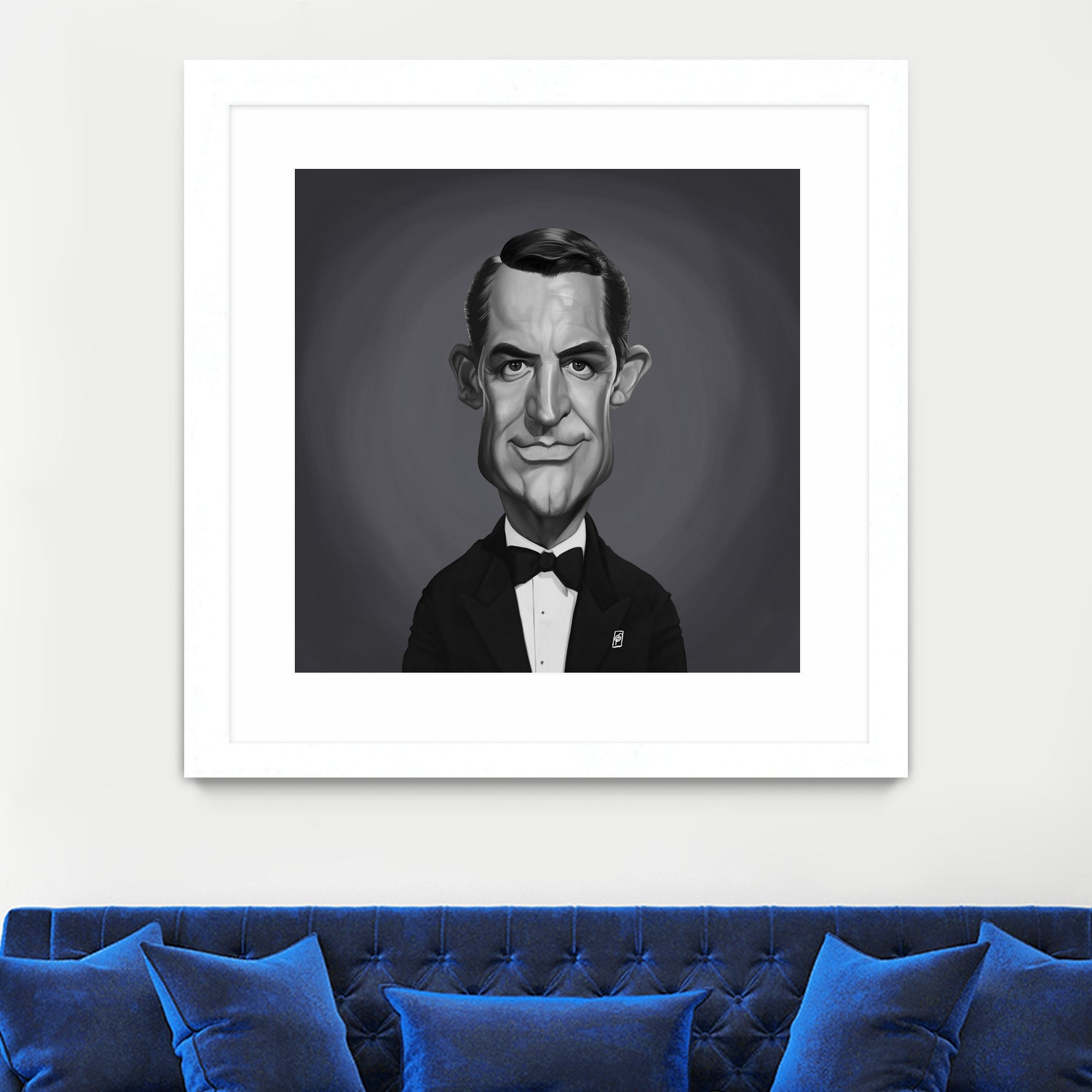 Cary Grant by Rob Snow on GIANT ART - gray digital painting